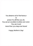 Happy  Mother's Day 1